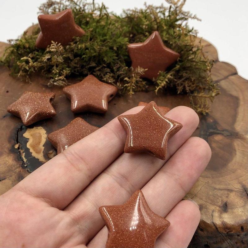 Polished Goldstone Star Pendant || Grounding, Self-Reflection || China-Nature's Treasures