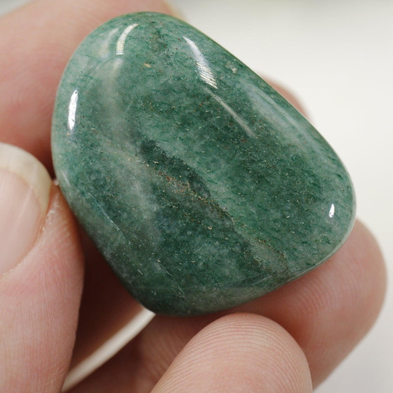 Polished Green Aventurine Tumble Stone || Abundance, Heart Chakra, Confidence || Brazil-Nature's Treasures
