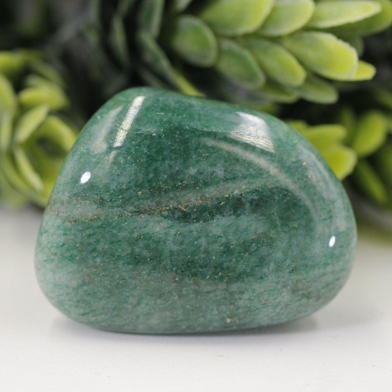 Polished Green Aventurine Tumble Stone || Abundance, Heart Chakra, Confidence || Brazil-Nature's Treasures