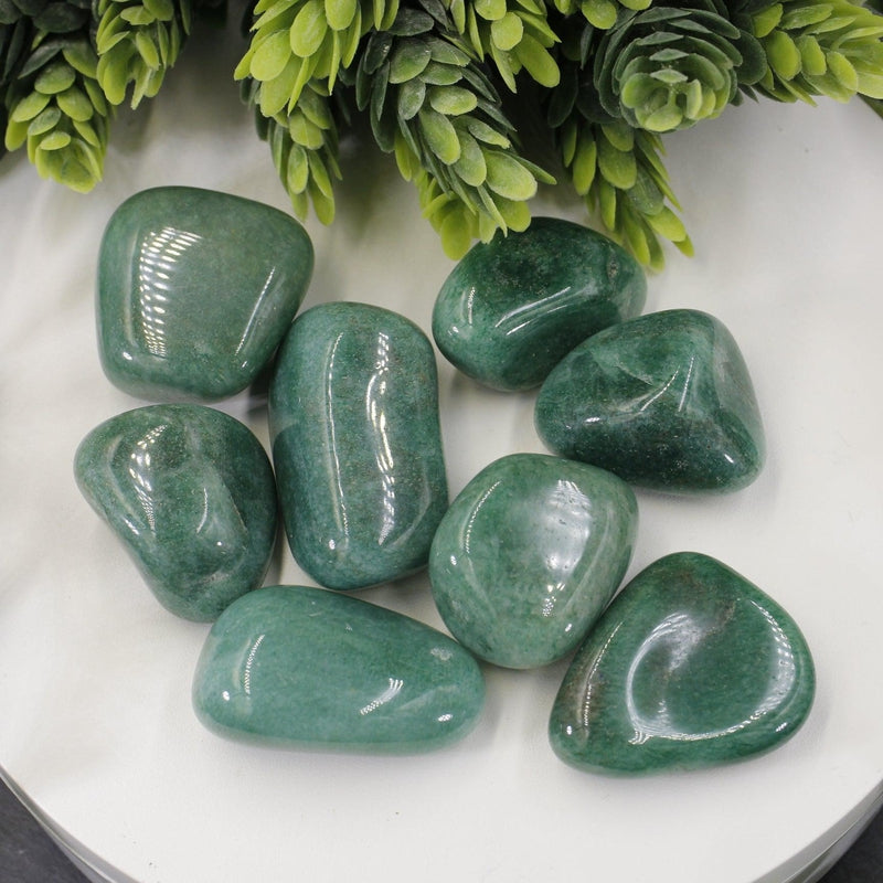 Polished Green Aventurine Tumble Stone || Abundance, Heart Chakra, Confidence || Brazil-Nature's Treasures