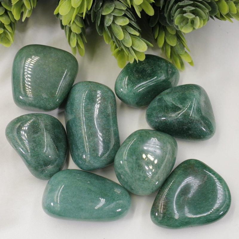 Polished Green Aventurine Tumble Stone || Abundance, Heart Chakra, Confidence || Brazil