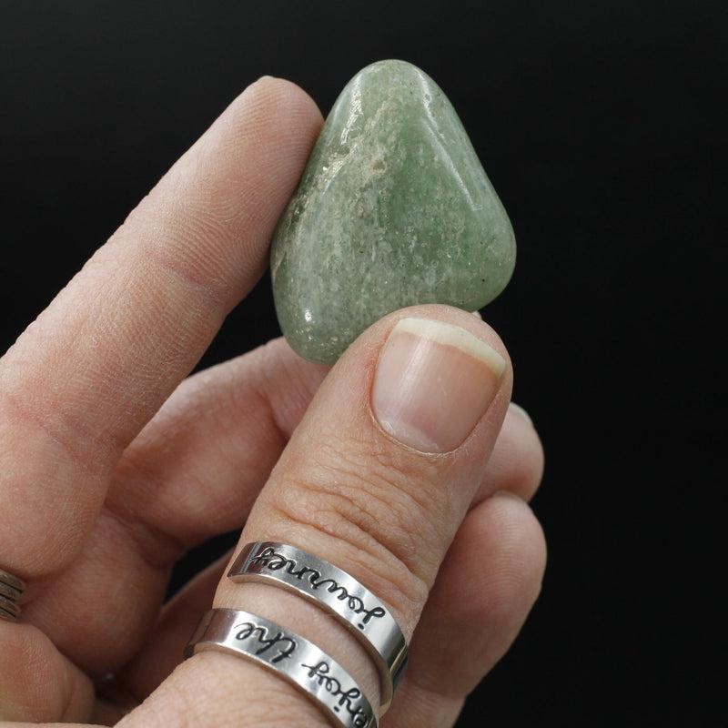 Polished Green Aventurine Tumble Stone || Creativity, Mental Clarity, Abundance || India-Nature's Treasures