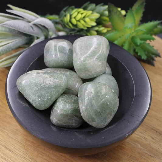 Polished Green Aventurine Tumble Stone || Creativity, Mental Clarity, Abundance || India-Nature's Treasures