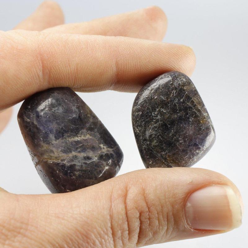 Polished Iolite Tumble Stone || Inner Wisdom, Vision Stone, Truth, Psychic Enhancement || India-Nature's Treasures