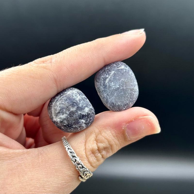 Polished Iolite Tumble Stone || Inner Wisdom, Vision Stone, Truth, Psychic Enhancement || India-Nature's Treasures