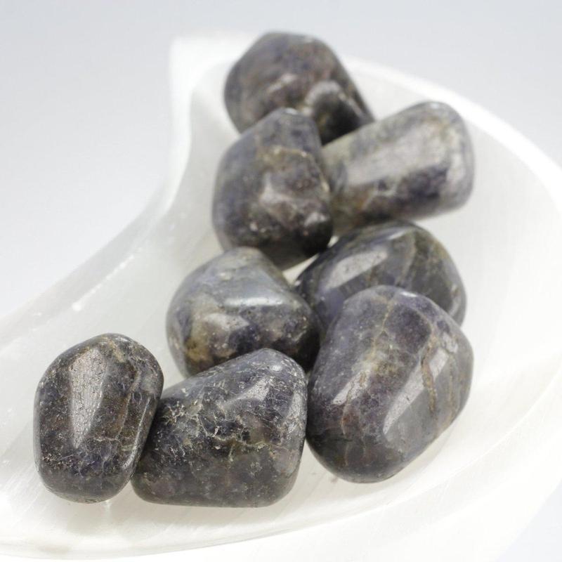 Polished Iolite Tumble Stone || Inner Wisdom, Vision Stone, Truth, Psychic Enhancement || India-Nature's Treasures