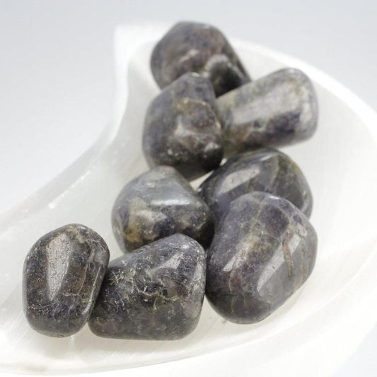Polished Iolite Tumble Stone || Inner Wisdom, Vision Stone, Truth, Psychic Enhancement || India-Nature's Treasures