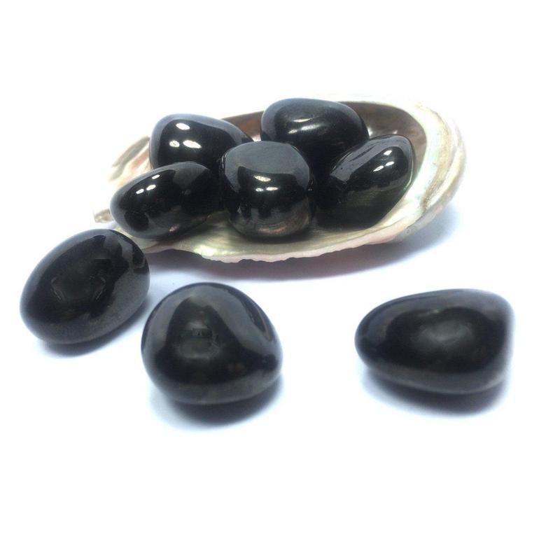 Polished Jet Tumbled Stones || Protection & Cleansing || China