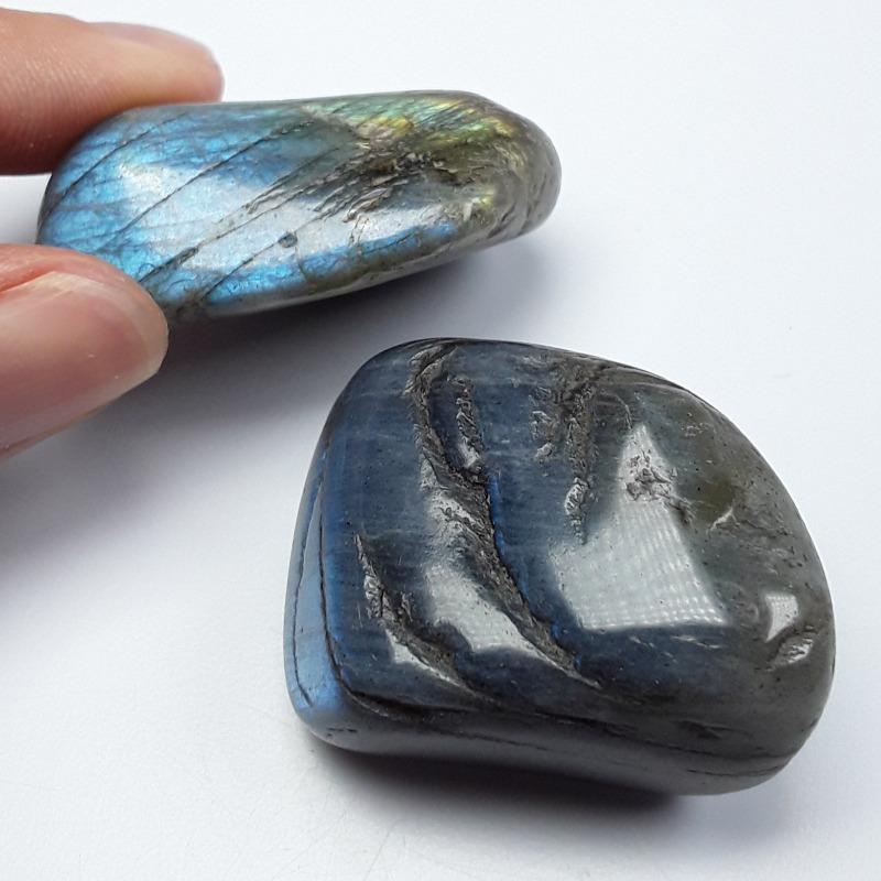 Polished Labradorite Tumble Stone || Large || Psychic Protection, Spiritual Awakening || Madagascar-Nature's Treasures