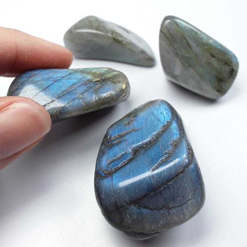 Polished Labradorite Tumble Stone || Large || Psychic Protection, Spiritual Awakening || Madagascar-Nature's Treasures