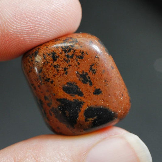 Polished Mahogany Obsidian Tumble Stone || Confidence, Protection, Reliving Tension || India-Nature's Treasures