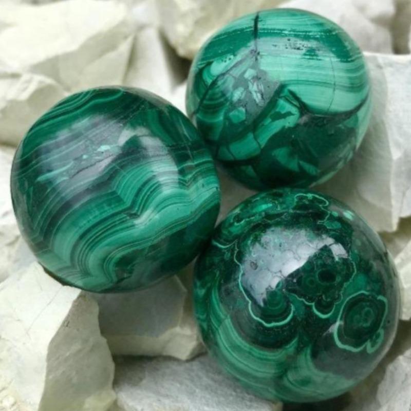 Polished Malachite Sphere || 35 MM-Nature's Treasures