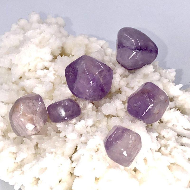 Polished Maraba Amethyst Tumbled Stones || Psychic Development & Protection || Brazil-Nature's Treasures