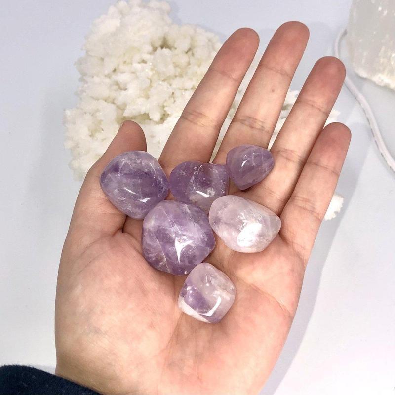 Polished Maraba Amethyst Tumbled Stones || Psychic Development & Protection || Brazil-Nature's Treasures