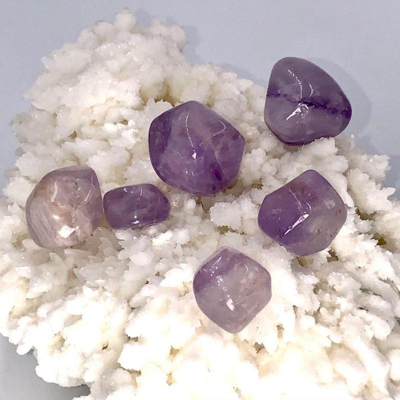 Polished Maraba Amethyst Tumbled Stones || Psychic Development & Protection || Brazil-Nature's Treasures