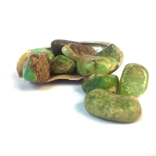 Polished Medium Chrysoprase Tumbled Stones || Will & Nature Connection || Brazil-Nature's Treasures