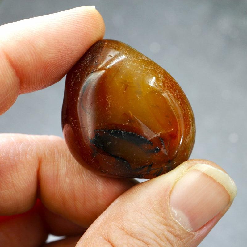 Polished Natural Agate Jumbo Tumble Stone || Grounding, Balance, Tension Releaser || Brazil-Nature's Treasures