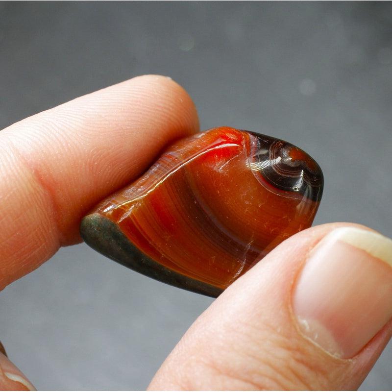 Polished Natural Agate Jumbo Tumble Stone || Grounding, Balance, Tension Releaser || Brazil-Nature's Treasures