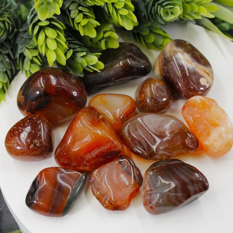 Polished Natural Agate Jumbo Tumble Stone || Grounding, Balance, Tension Releaser || Brazil-Nature's Treasures
