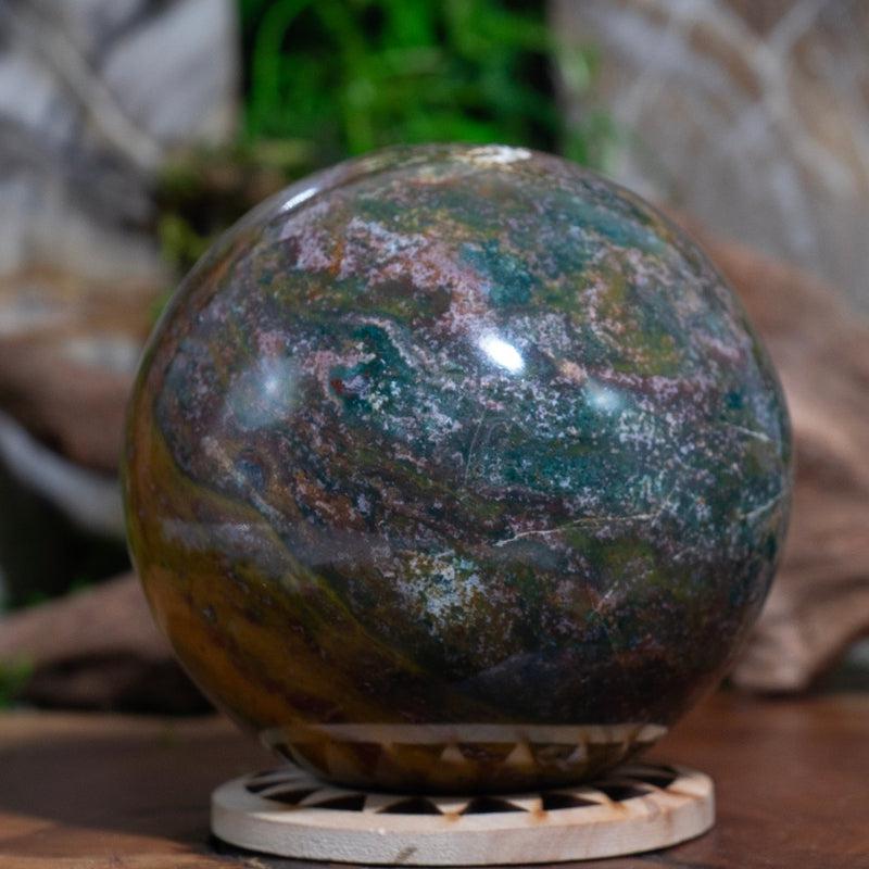 Polished Ocean Jasper Spheres || Madagascar