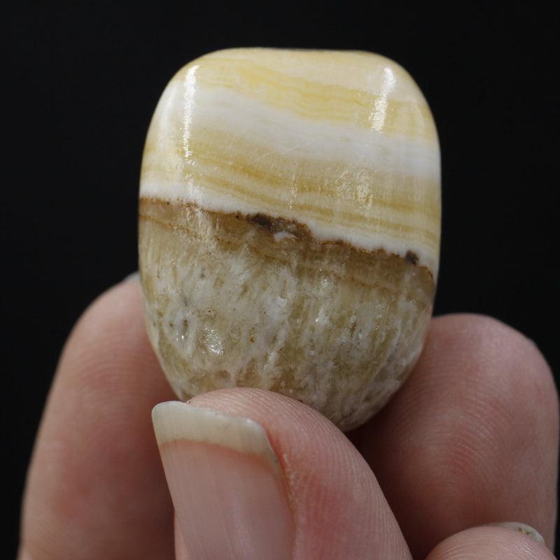 Polished Orange Calcite Tumble || Creativity, Stress Relief, Balancing Emotions || Pakistan-Nature's Treasures