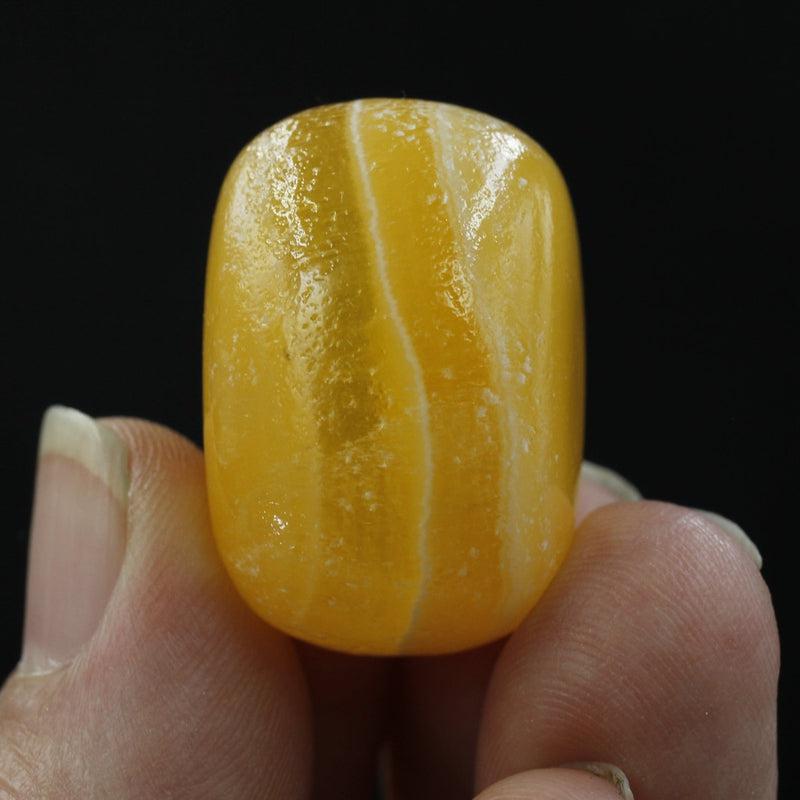 Polished Orange Calcite Tumble || Creativity, Stress Relief, Balancing Emotions || Pakistan-Nature's Treasures