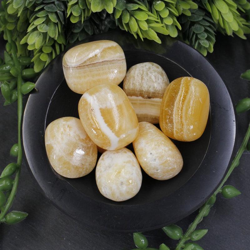 Polished Orange Calcite Tumble || Creativity, Stress Relief, Balancing Emotions || Pakistan-Nature's Treasures