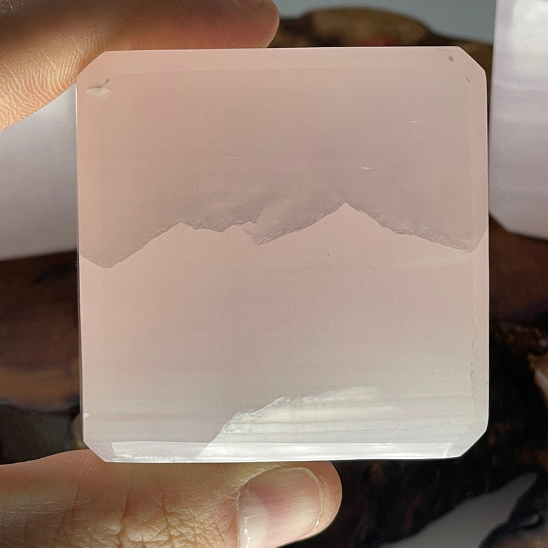 Polished Pink Calcite Cube Carvings || Madagascar-Nature's Treasures