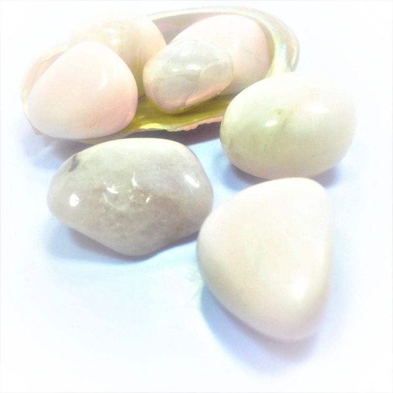 Polished Pink Mangano Calcite Tumbled Stones || Calming & Empathy || Peru