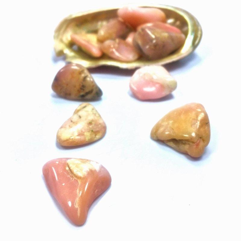 Polished Pink Opal Tumbled Stones || Empathy & Acceptance || Peru