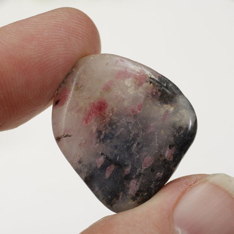 Polished Rhodonite Tumble Stone || Unconditional Love, Self Healing, Past Trauma || Madagascar-Nature's Treasures