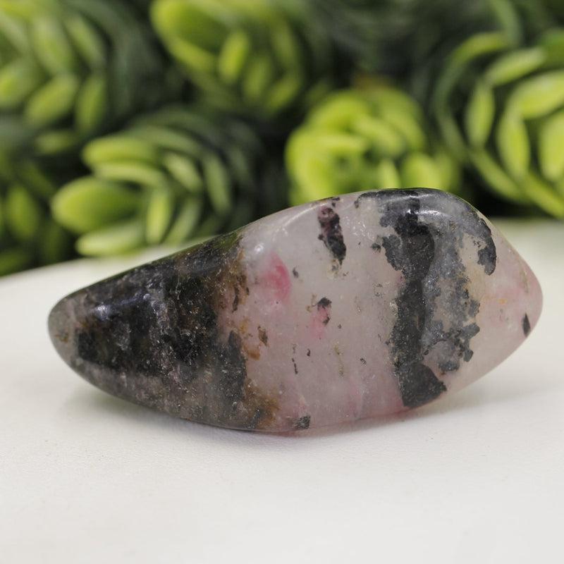 Polished Rhodonite Tumble Stone || Unconditional Love, Self Healing, Past Trauma || Madagascar-Nature's Treasures