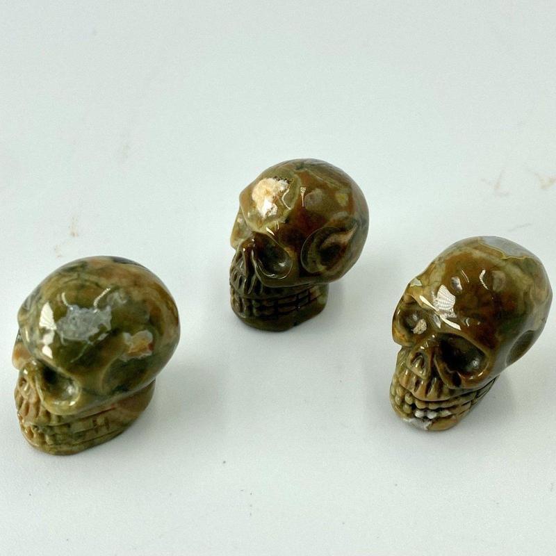 Polished Rhyolite Skull Carvings || Brazil-Nature's Treasures