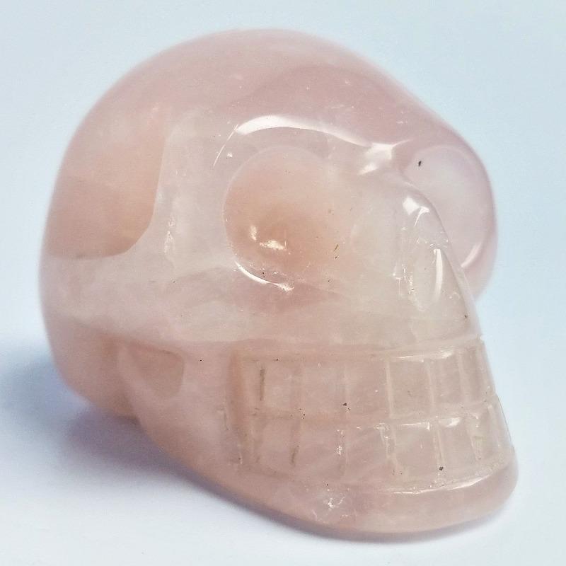 SHOW PRODUCT- Rose Quartz Skull Carvings || Brazil-Nature's Treasures