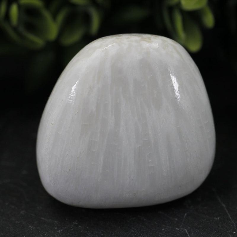 Polished Scolecite Tumble Stone || Inner Peace, Cleansing || India-Nature's Treasures