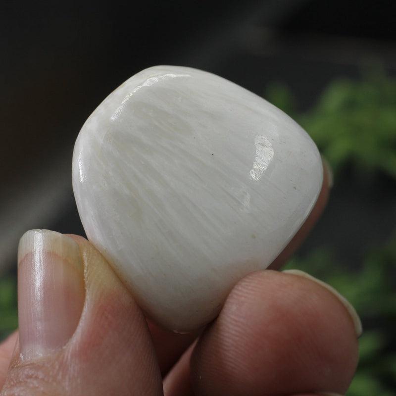Polished Scolecite Tumble Stone || Inner Peace, Cleansing || India-Nature's Treasures