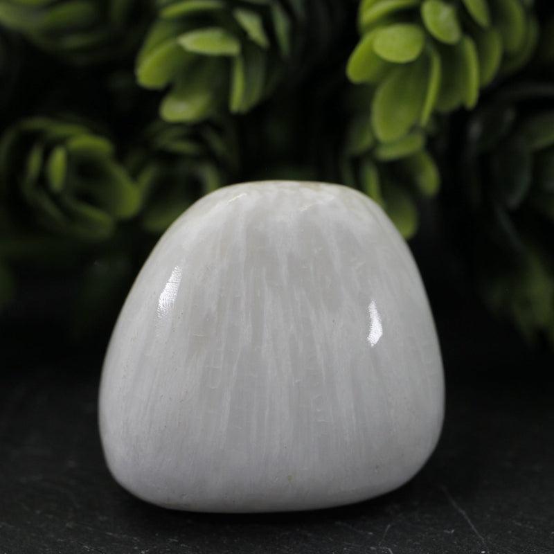 Polished Scolecite Tumble Stone || Inner Peace, Cleansing || India-Nature's Treasures