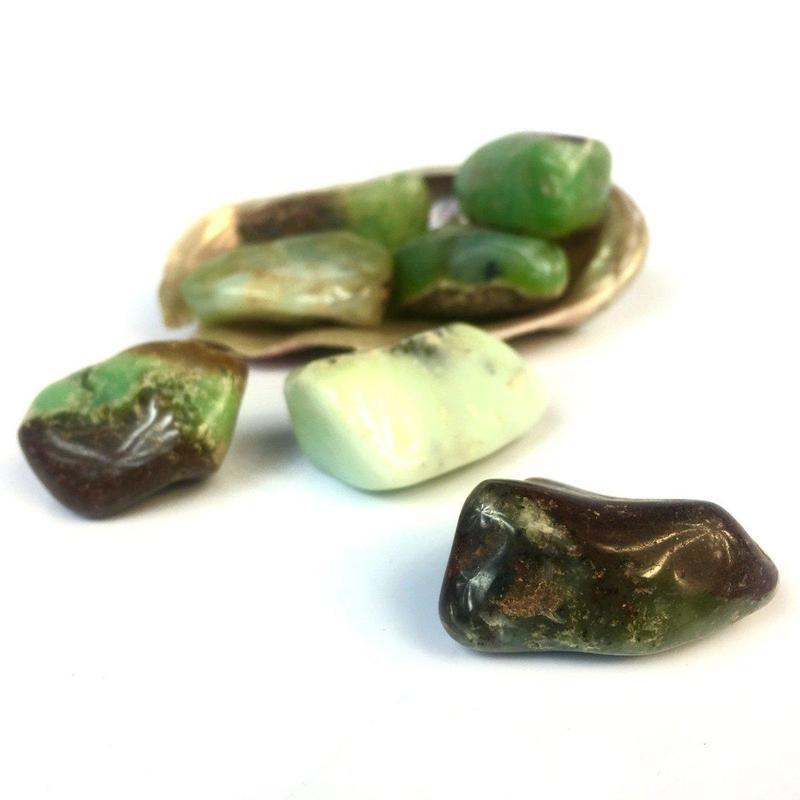 Polished Small Chrysoprase Tumbled Stones || Healing & Compassion || Brazil-Nature's Treasures