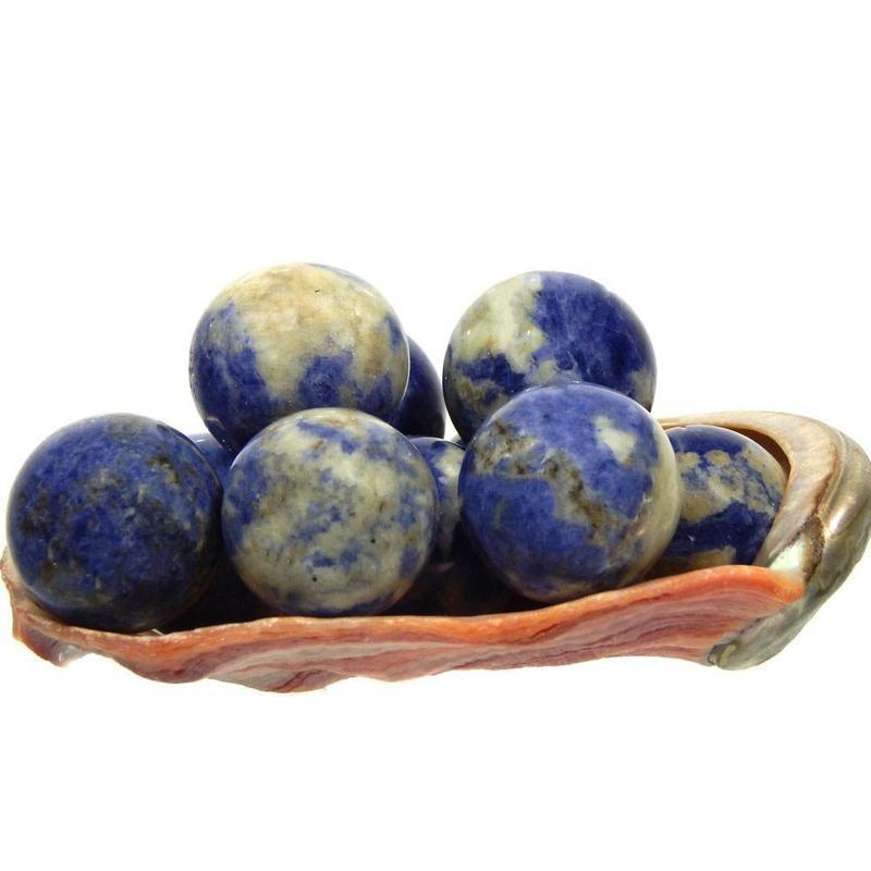 Polished Sodalite Mini Sphere's || Brazil-Nature's Treasures