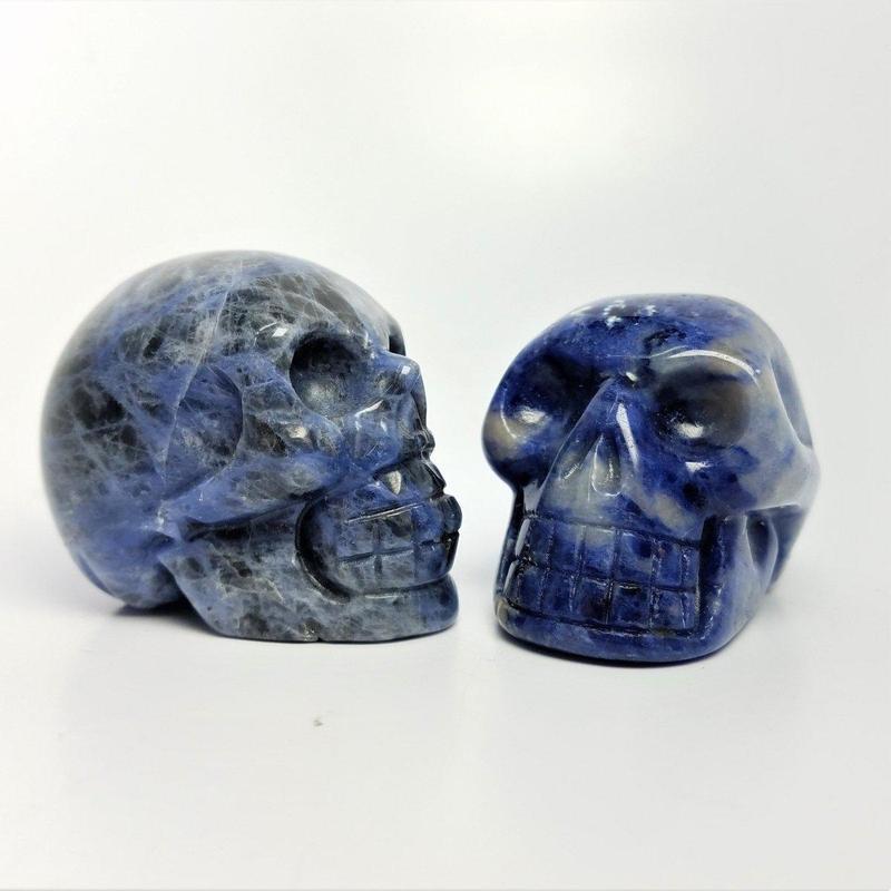 SHOW PRODUCT- Sodalite Skull Carvings || Brazil-Nature's Treasures