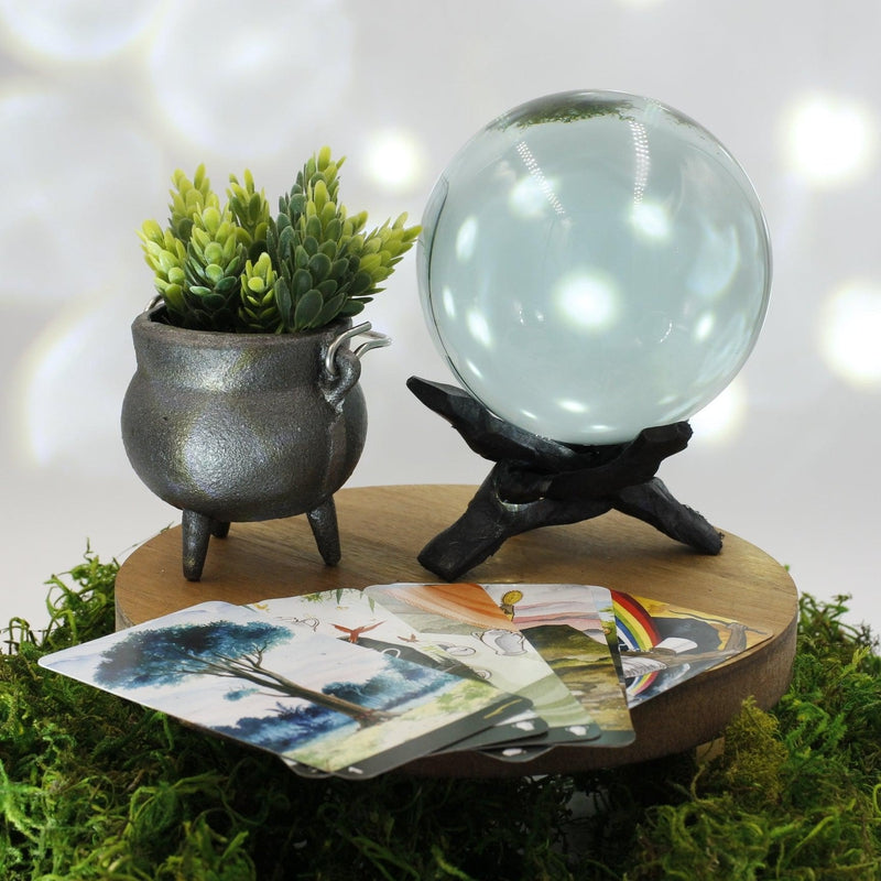 Polished Volcanic Ash Glass Sphere || 100 MM || Mexico-Nature's Treasures