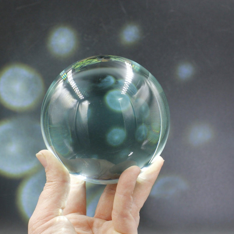 Polished Volcanic Ash Glass Sphere || 100 MM || Mexico-Nature's Treasures