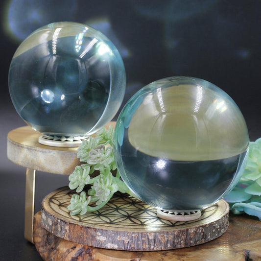 Polished Volcanic Ash Glass Sphere || 100 MM || Mexico-Nature's Treasures