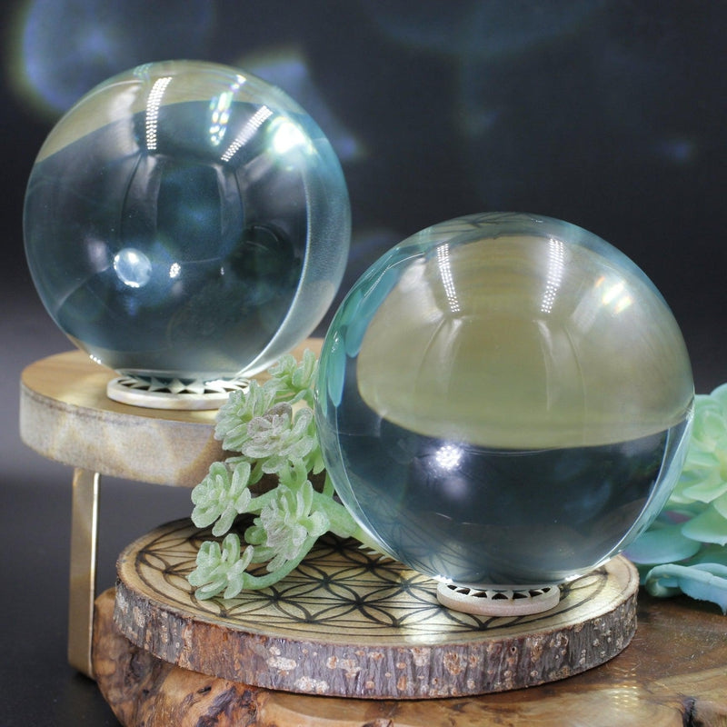 Polished Volcanic Ash Glass Sphere || 100 MM || Mexico