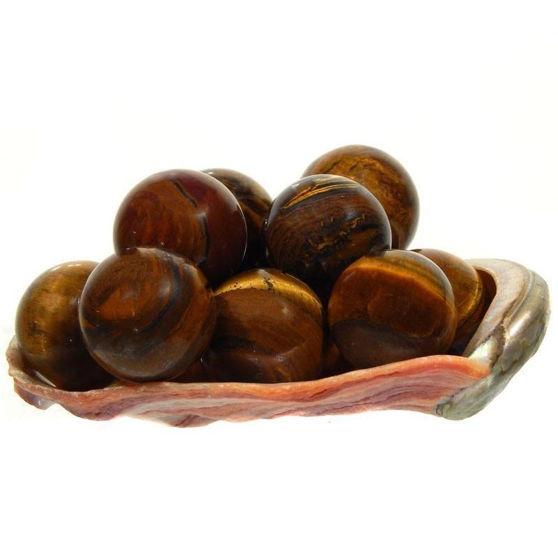 Polished Yellow Tiger's Eye Mini Sphere's || Brazil-Nature's Treasures