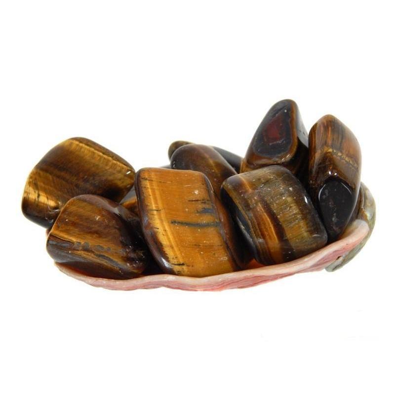 Polished Yellow Tiger's Eye Tumble Stone || Grounding, Strength, creativity || China-Nature's Treasures