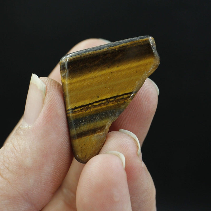 Polished Yellow Tiger's Eye Tumble Stone || Grounding, Strength, creativity || China-Nature's Treasures