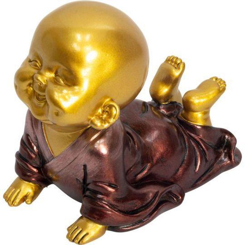 Polyresin Yoga Baby Monk - Upward Facing Dog
