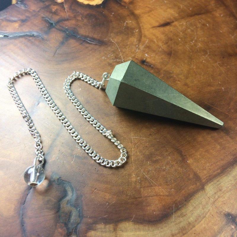 Pyrite Crystal Pendulum-Nature's Treasures