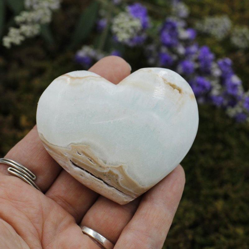 Rare Caribbean Aragonite Heart Kalat District, Pakistan-Nature's Treasures